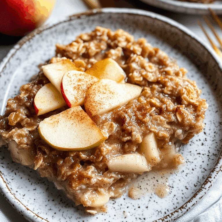 Apple Cinnamon Baked Oatmeal