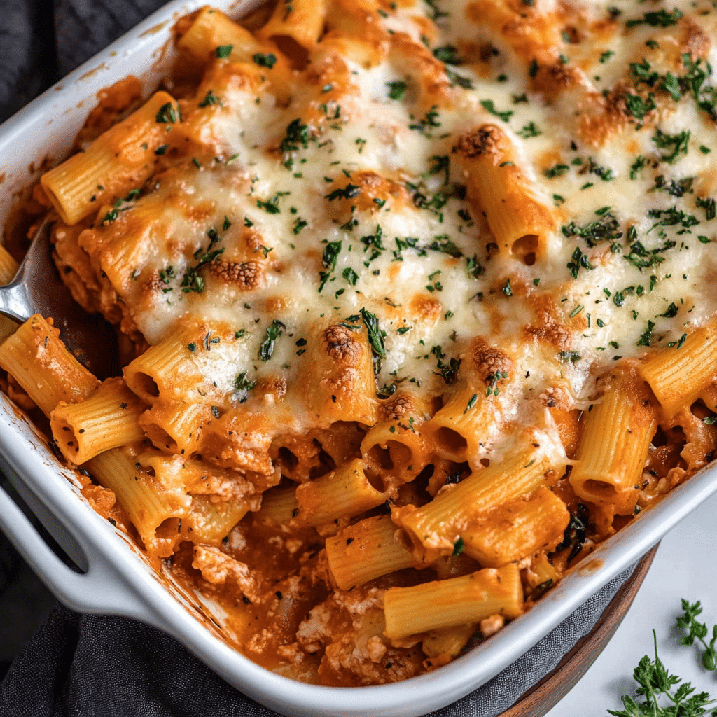 Baked Rigatoni Pasta Recipe