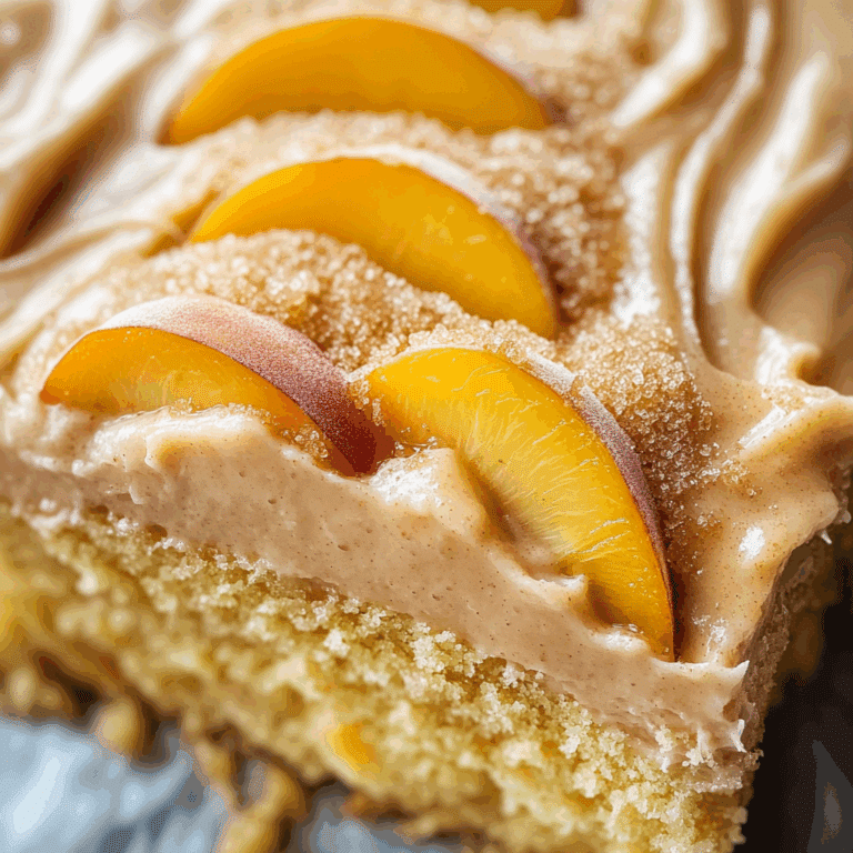 Brown Sugar Peach Cake