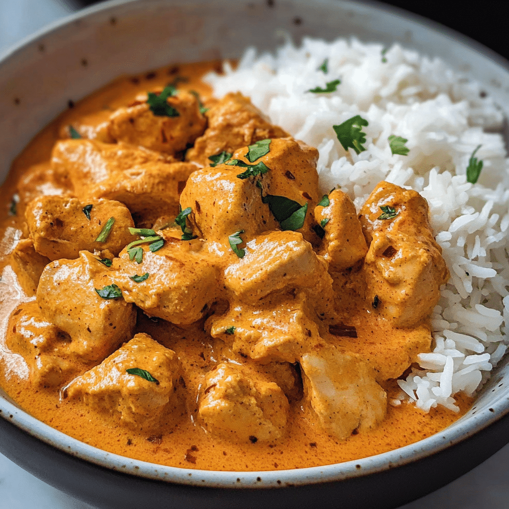 Butter Chicken & Rice (Slow Cooker)