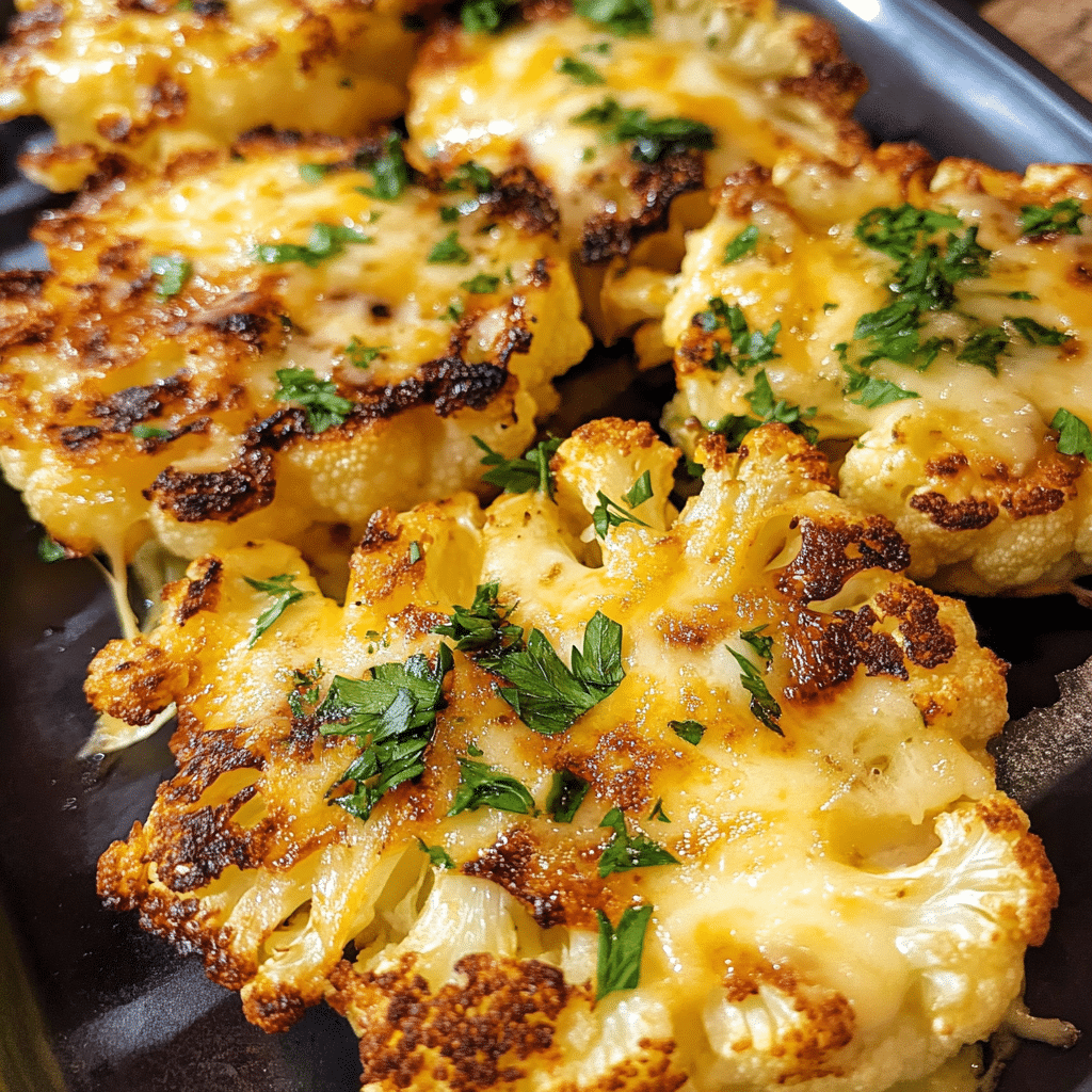 Cheesy Cauliflower Steaks