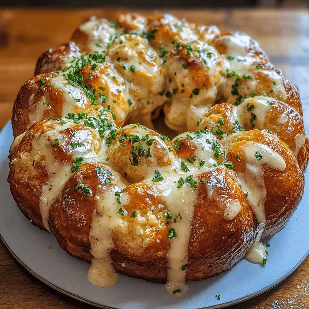 Chicken Alfredo Monkey Bread