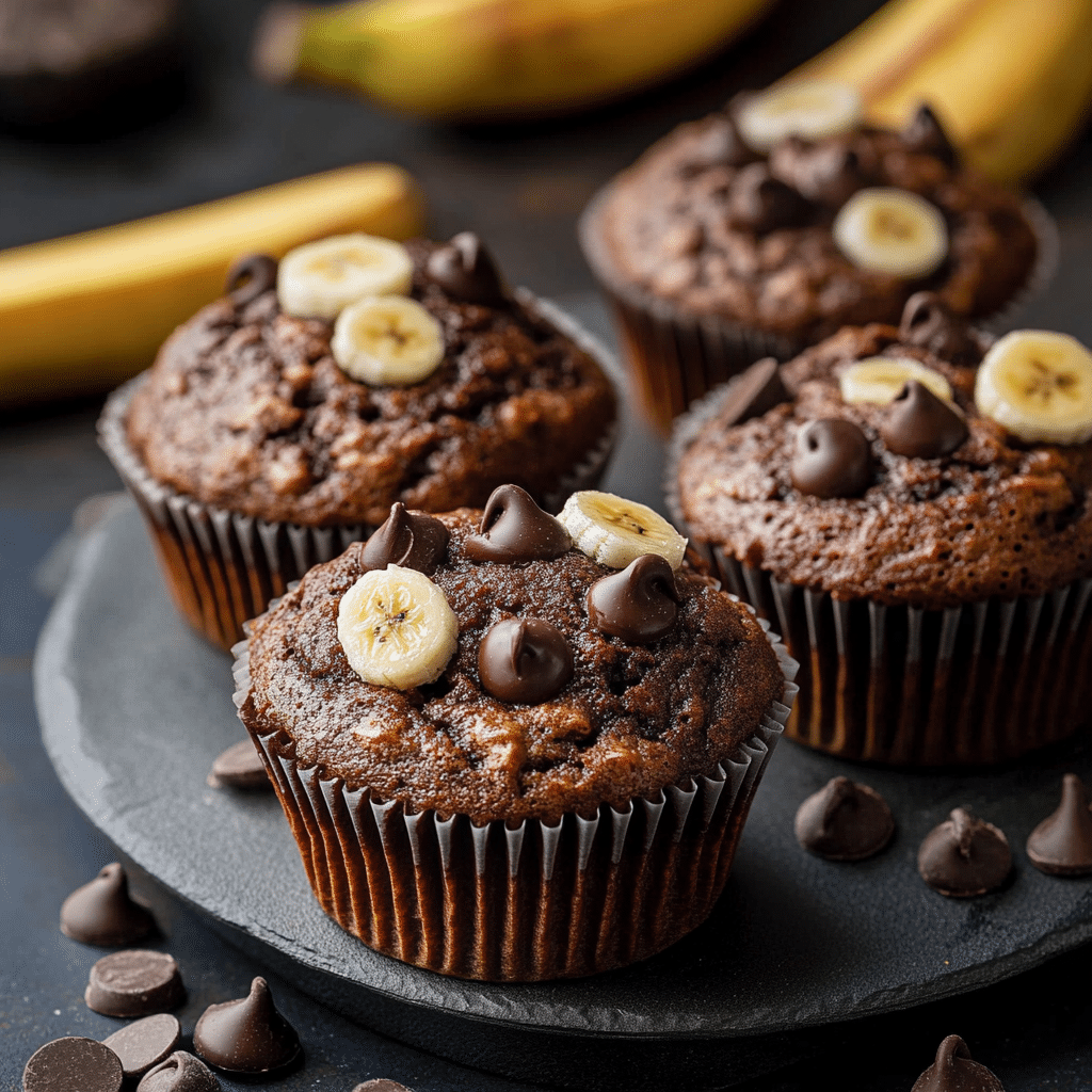 Chocolate Banana Muffins