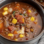 Cowboy Soup with Ground Beef