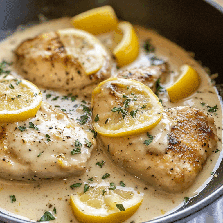 Creamy Lemon Chicken with Parmesan Sauce