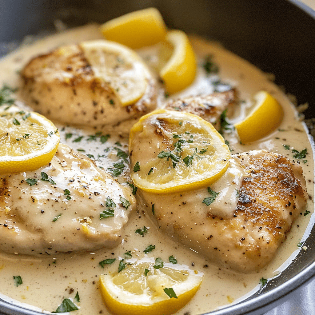 Creamy Lemon Chicken with Parmesan Sauce