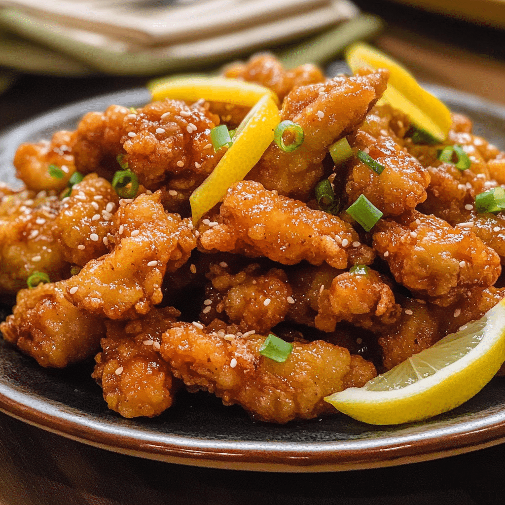 Crispy Chinese Lemon Chicken
