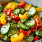 Cucumber and Bell Pepper Salad Recipe