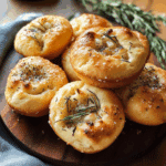 Garlic Rosemary Focaccia Muffins