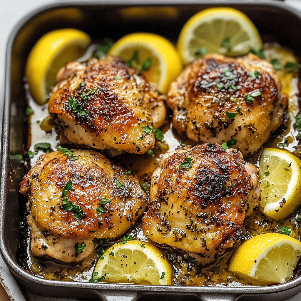 Greek Lemon Chicken Thighs