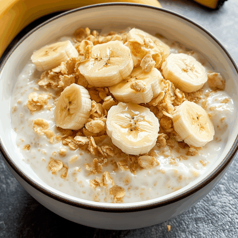 High Protein Banana Pudding Greek Yogurt Bowl