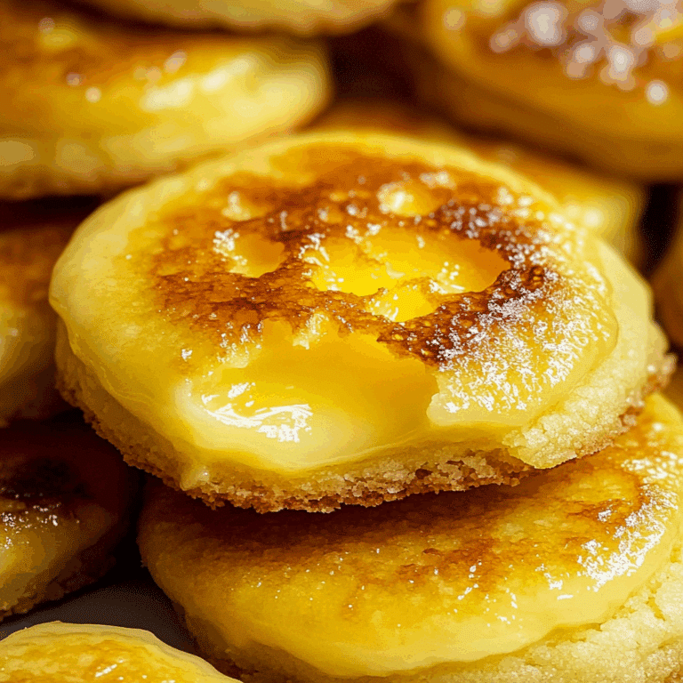 Lemon Curd Crème Brûlée Cookies