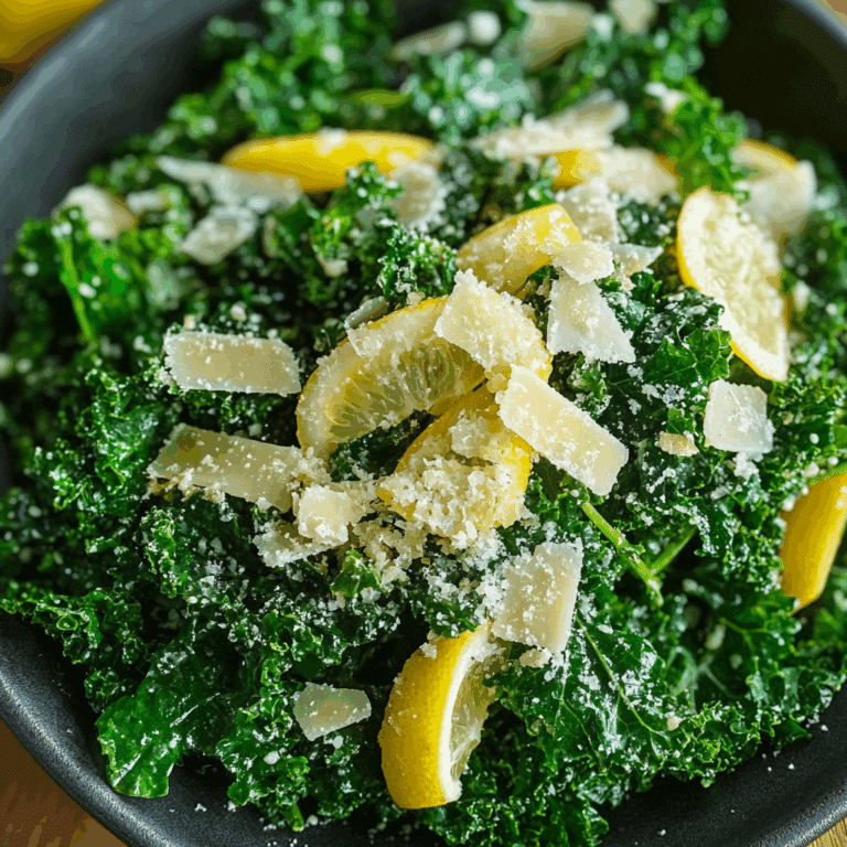 Lemon Parmesan Kale Salad
