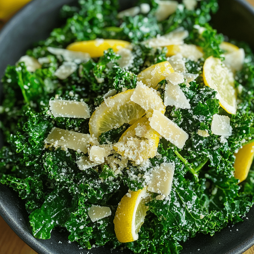 Lemon Parmesan Kale Salad