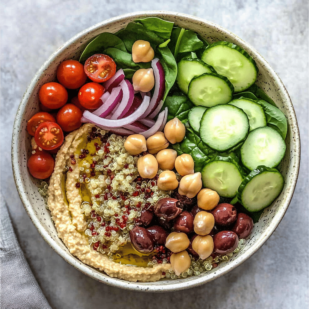 Mediterranean Hummus Bowl