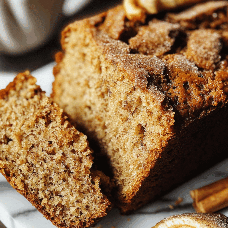 Moist Banana Bread with Cinnamon