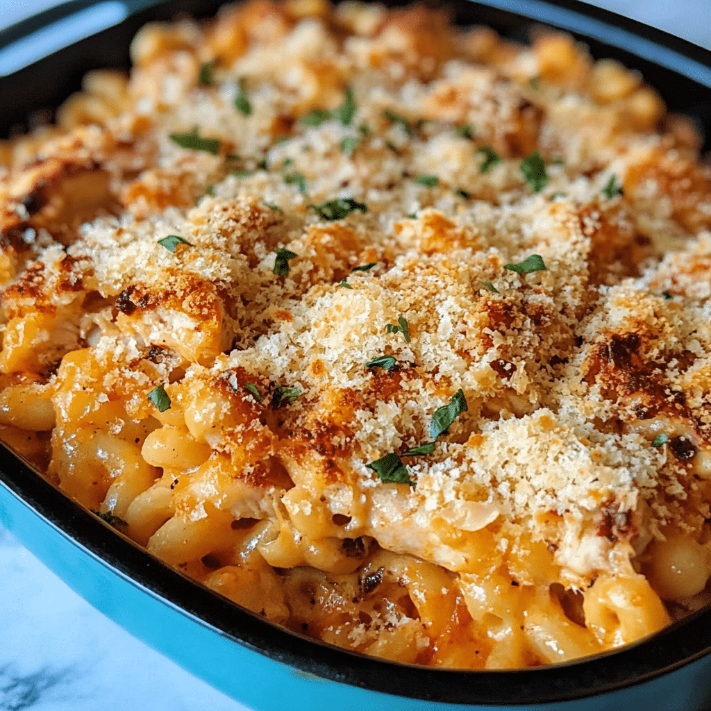One-Pot Chicken Parmesan Mac & Cheese