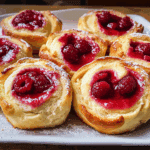 Raspberry Custard Buns