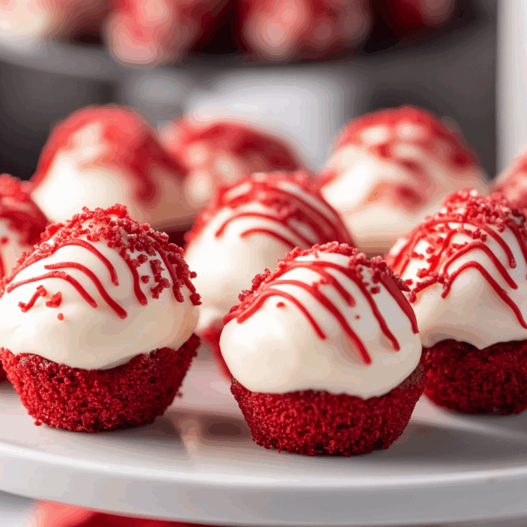 Red Velvet Cheesecake Bites
