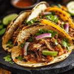 Shredded Beef Tacos with Chipotle Sauce