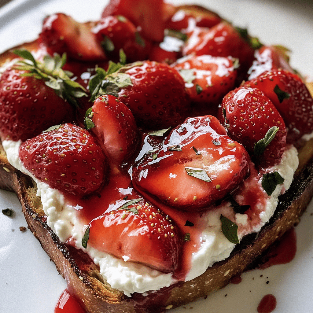 Strawberry Ricotta Toast