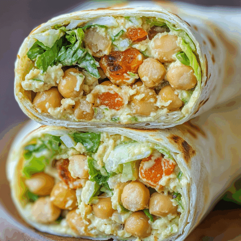 Vegan Chickpea Caesar Wraps
