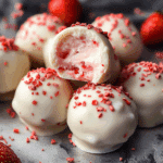 White Chocolate Strawberry Truffles