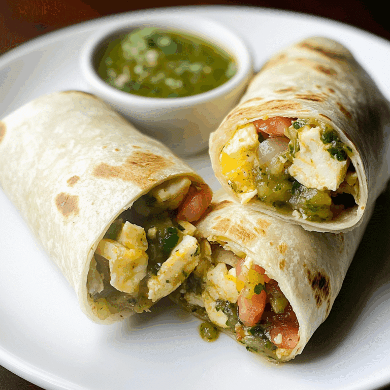 Breakfast Burritos with Salsa