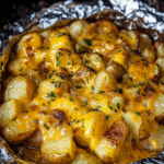 Cheesy Campfire Potatoes