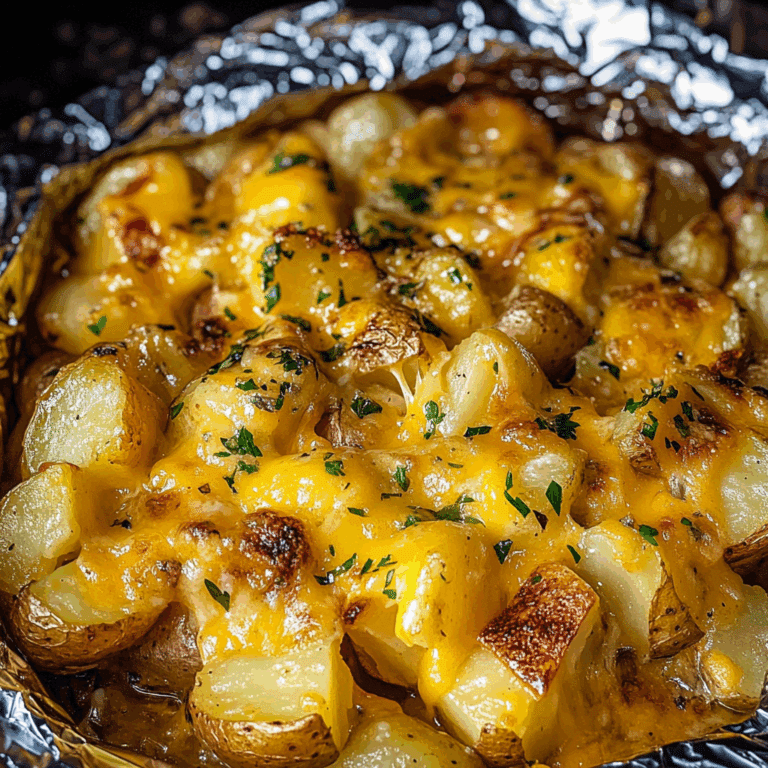 Cheesy Campfire Potatoes