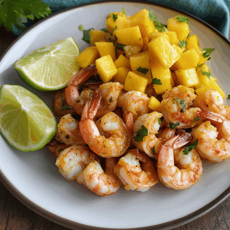 Chili Lime Shrimp with Mango Salsa