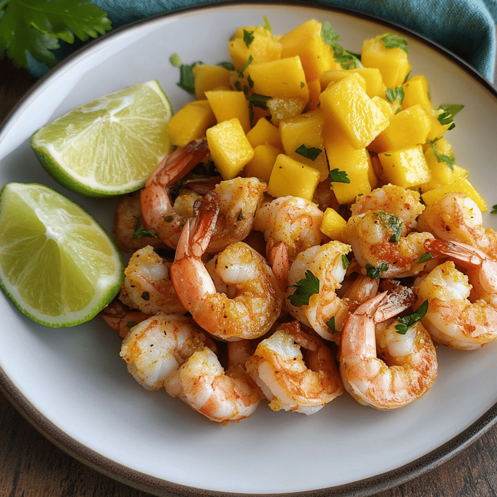 Chili Lime Shrimp with Mango Salsa