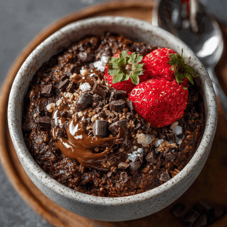 Chocolate Protein Baked Oats