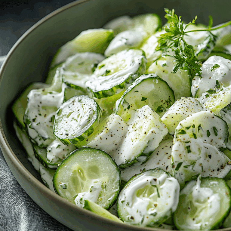 Creamy Cucumber Salad
