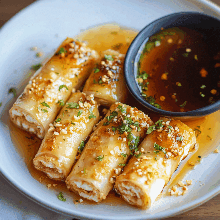 Feta Rolls with Spicy Honey