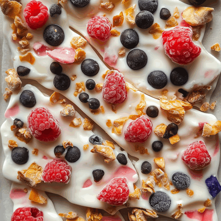 Frozen Yogurt Bark
