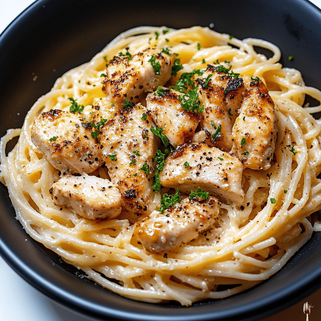 Garlic Butter Chicken Pasta