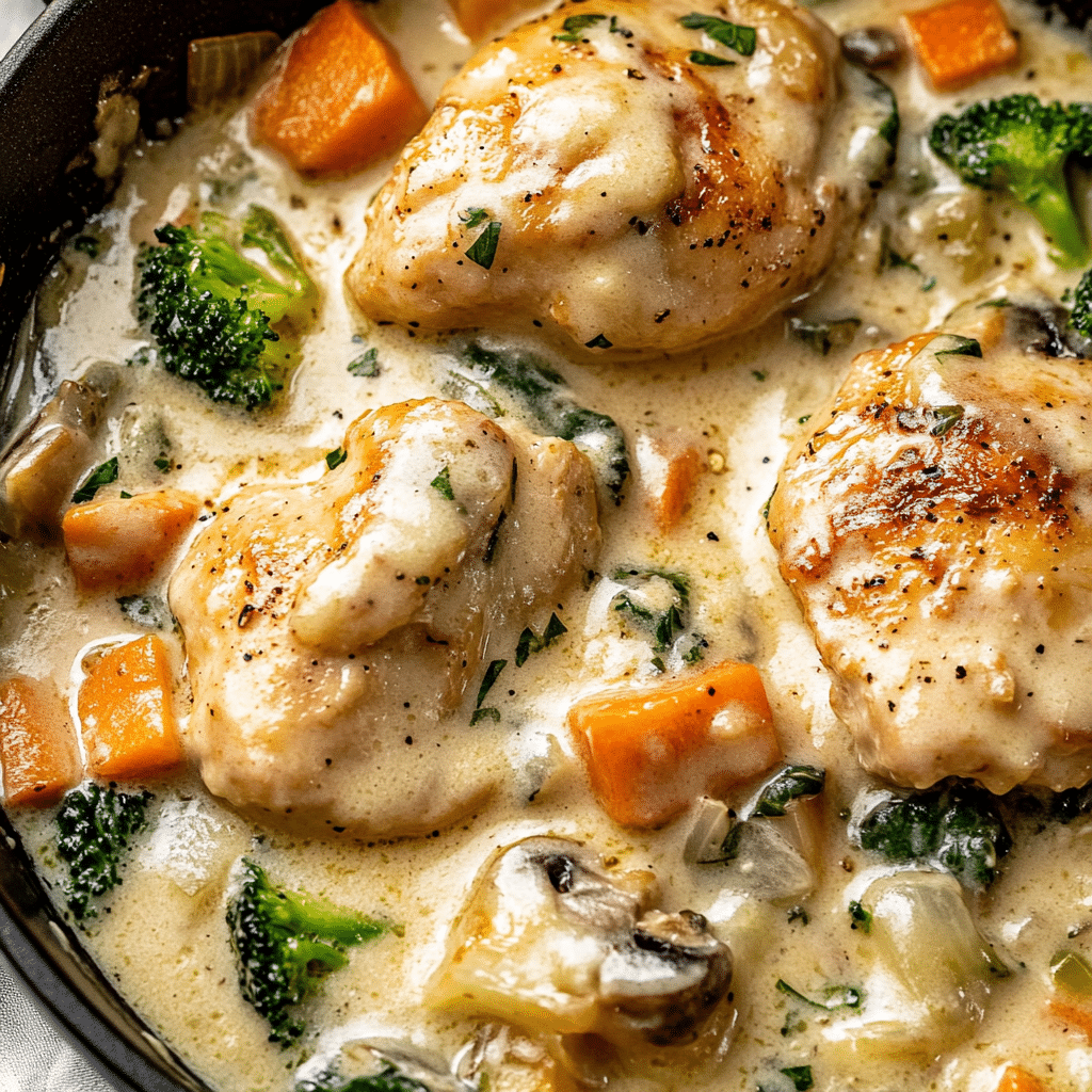 Garlic Chicken with Veggies