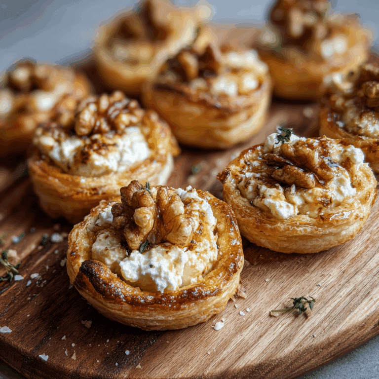 Goat Cheese & Walnut Pastry Bites