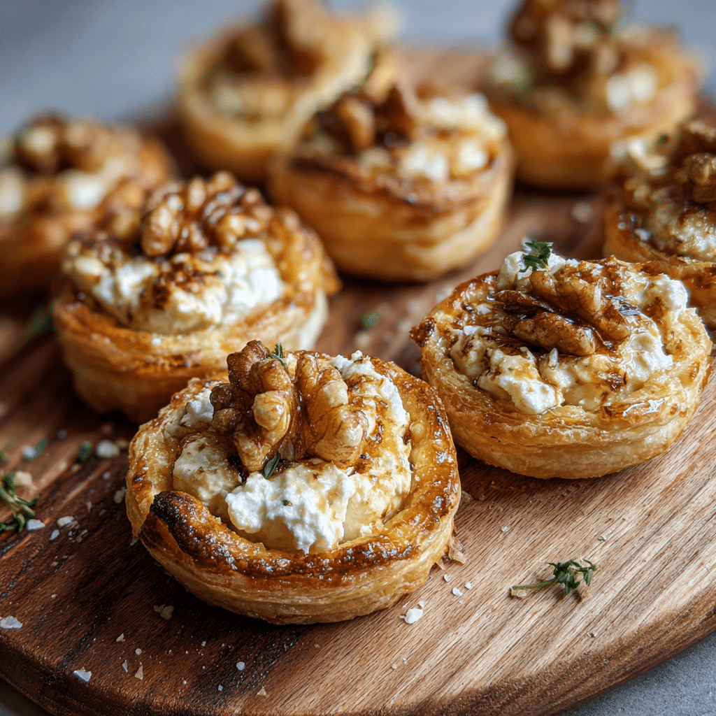 Goat Cheese & Walnut Pastry Bites