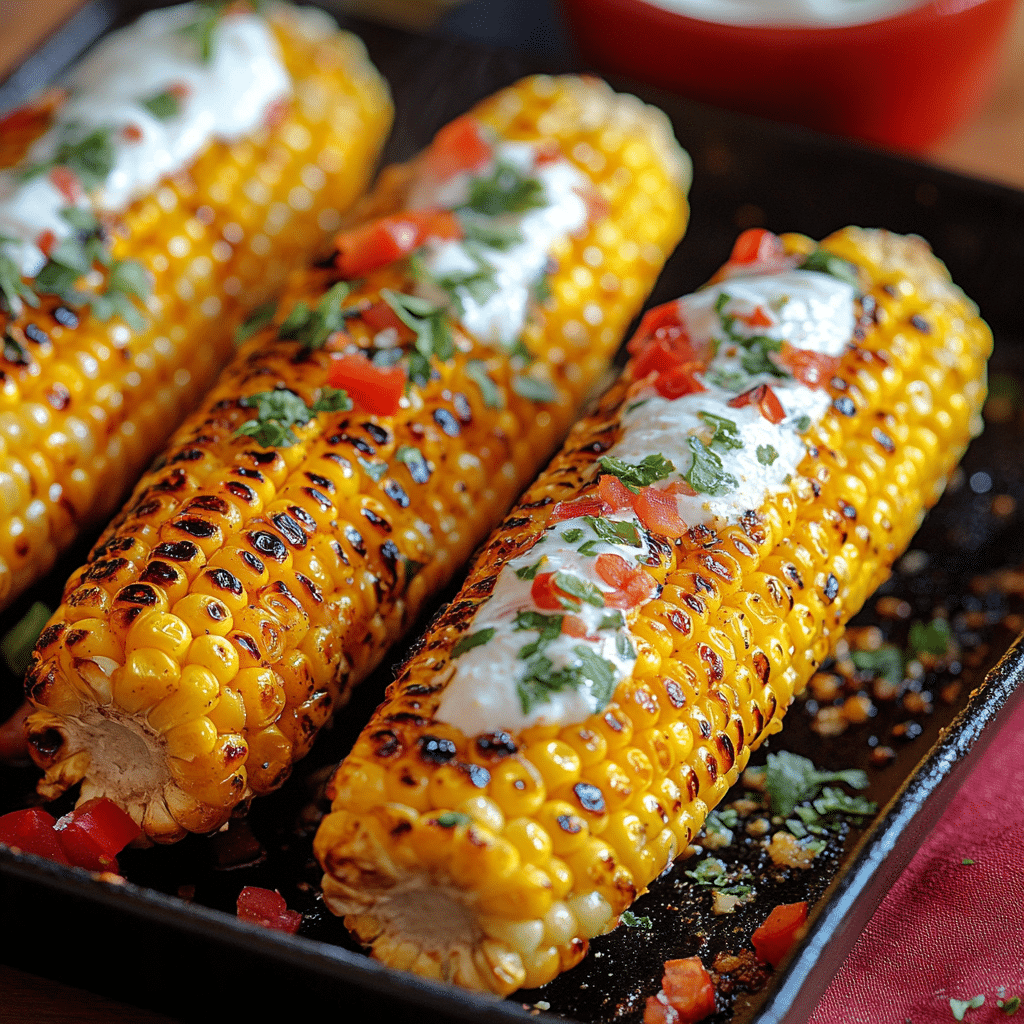 Grilled Buffalo Corn