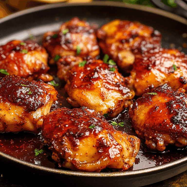 Harissa Honey Chicken Thighs