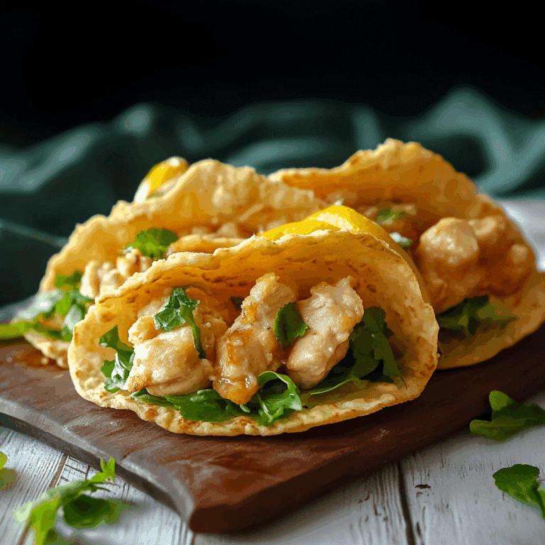 Lemon Chicken Cloud Bread Tacos