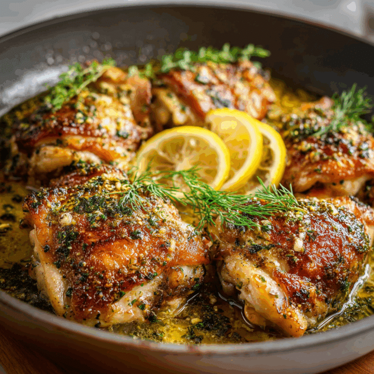 Lemon Dill Chicken Thighs