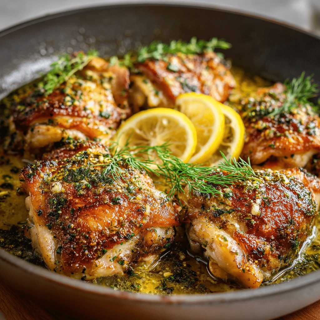 Lemon Dill Chicken Thighs