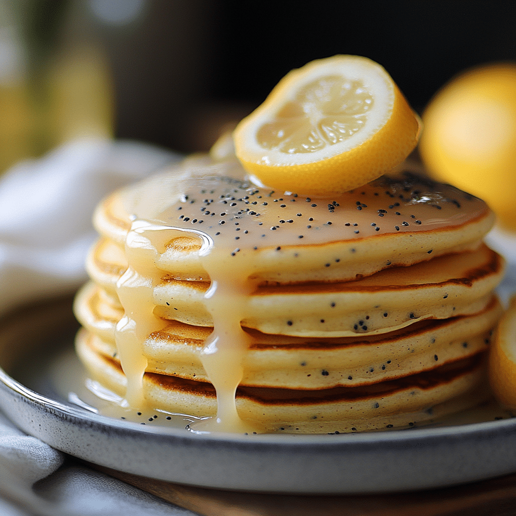 Lemon Poppy Seed Pancakes
