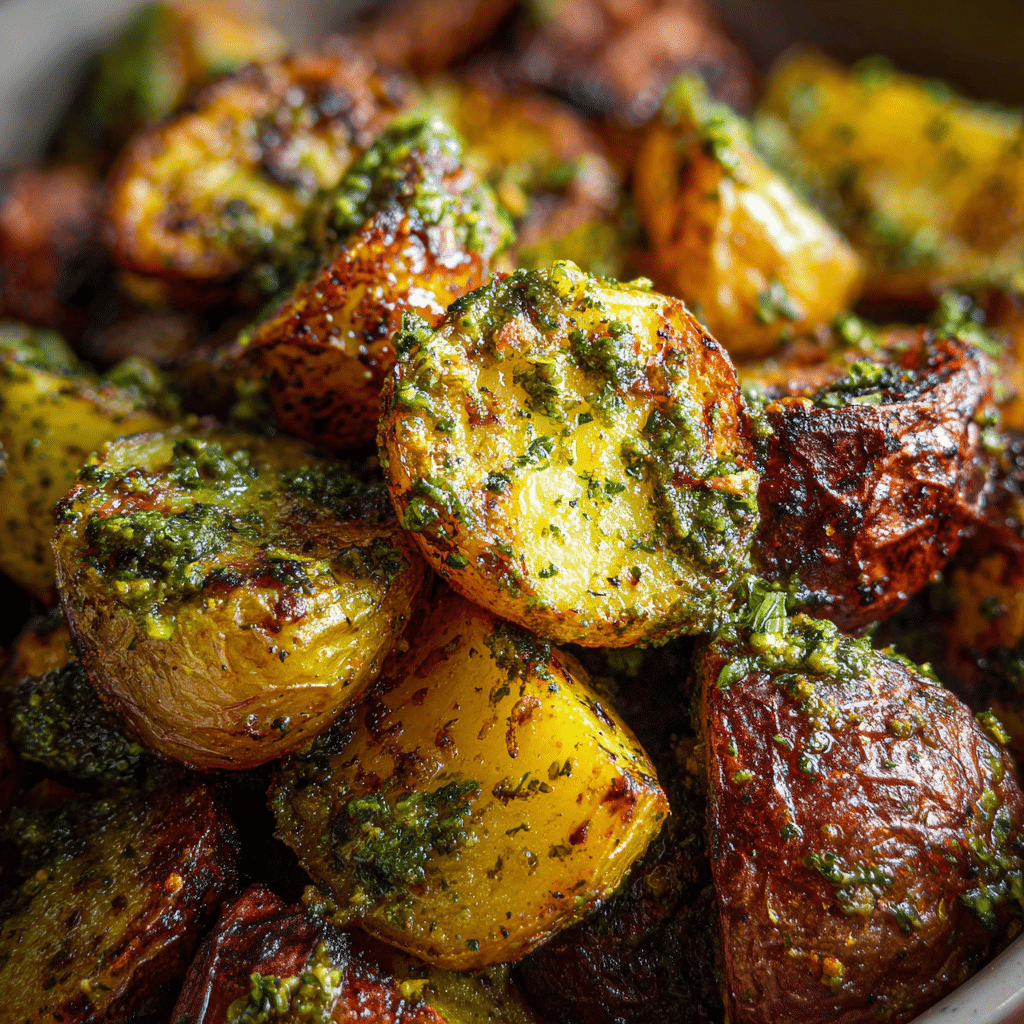 Parmesan Pesto Roasted Potatoes