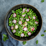 Peas with Radish & Mint
