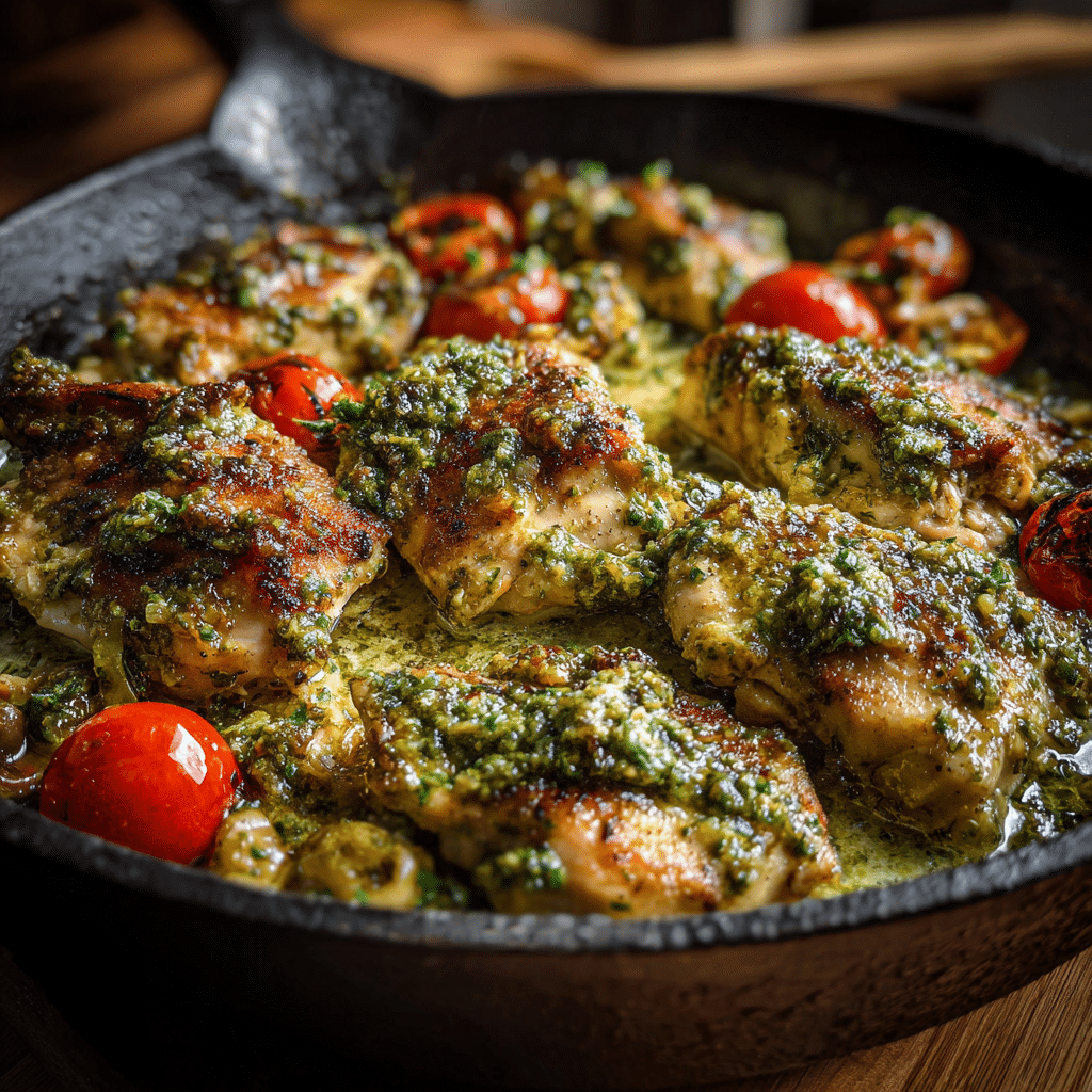 Pesto Chicken Skillet