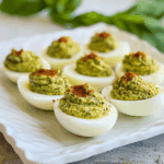 Pesto Deviled Eggs